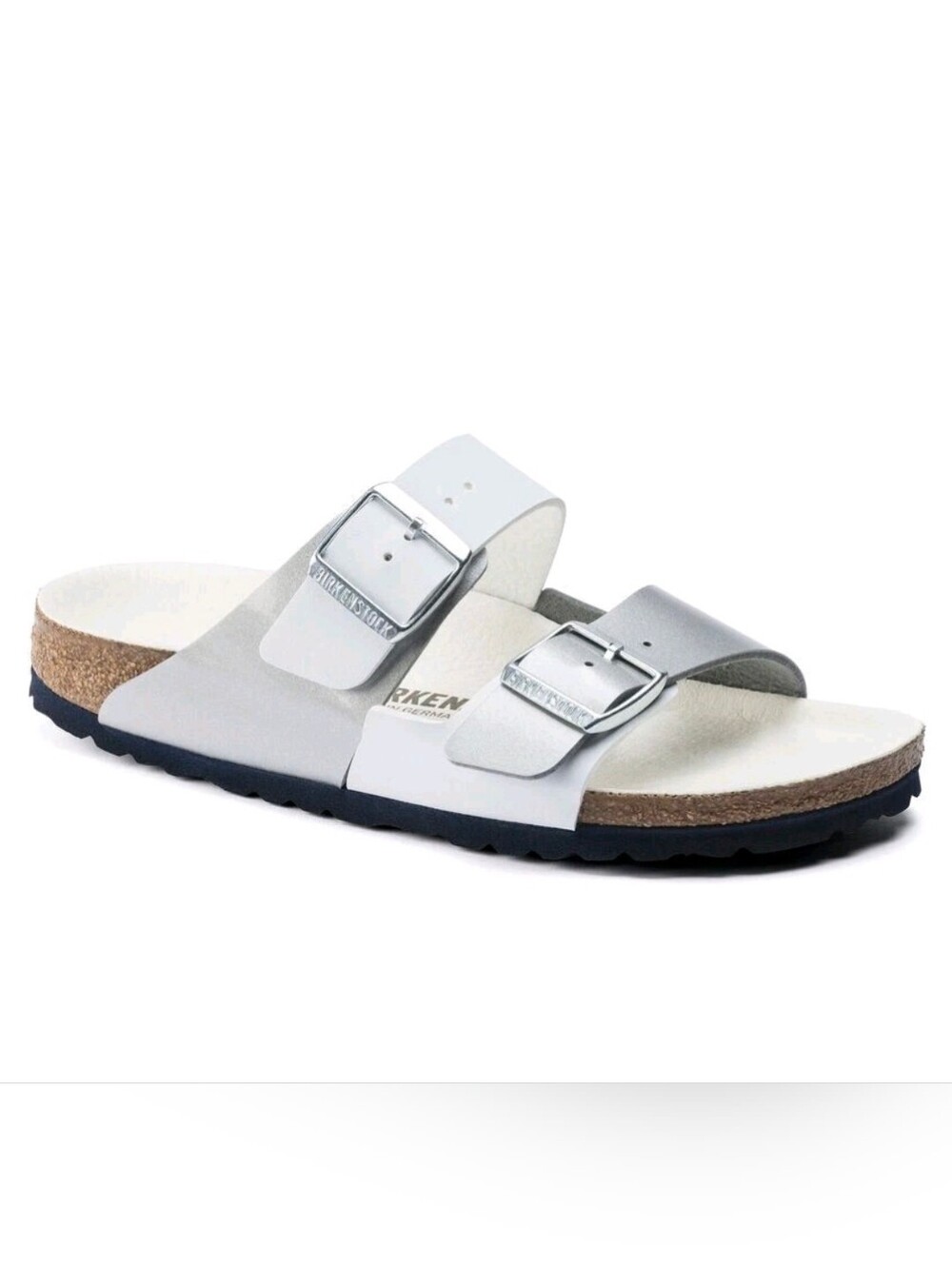Birkenstock Arizona Split White Birko Flor Narrow Sz 37, NIB!